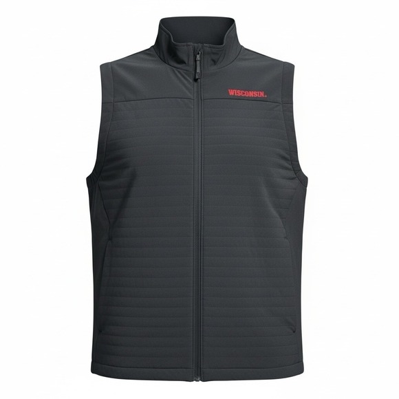 Under Armour Jackets & Blazers - Men's Under Armour  Black Wisconsin Badgers Drive Pro Storm Full-Zip Vest